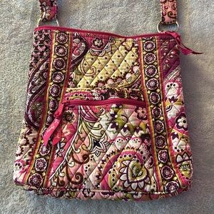 Vera Bradley Very Berry Paisley (Retired Pattern) Cross Body Bag